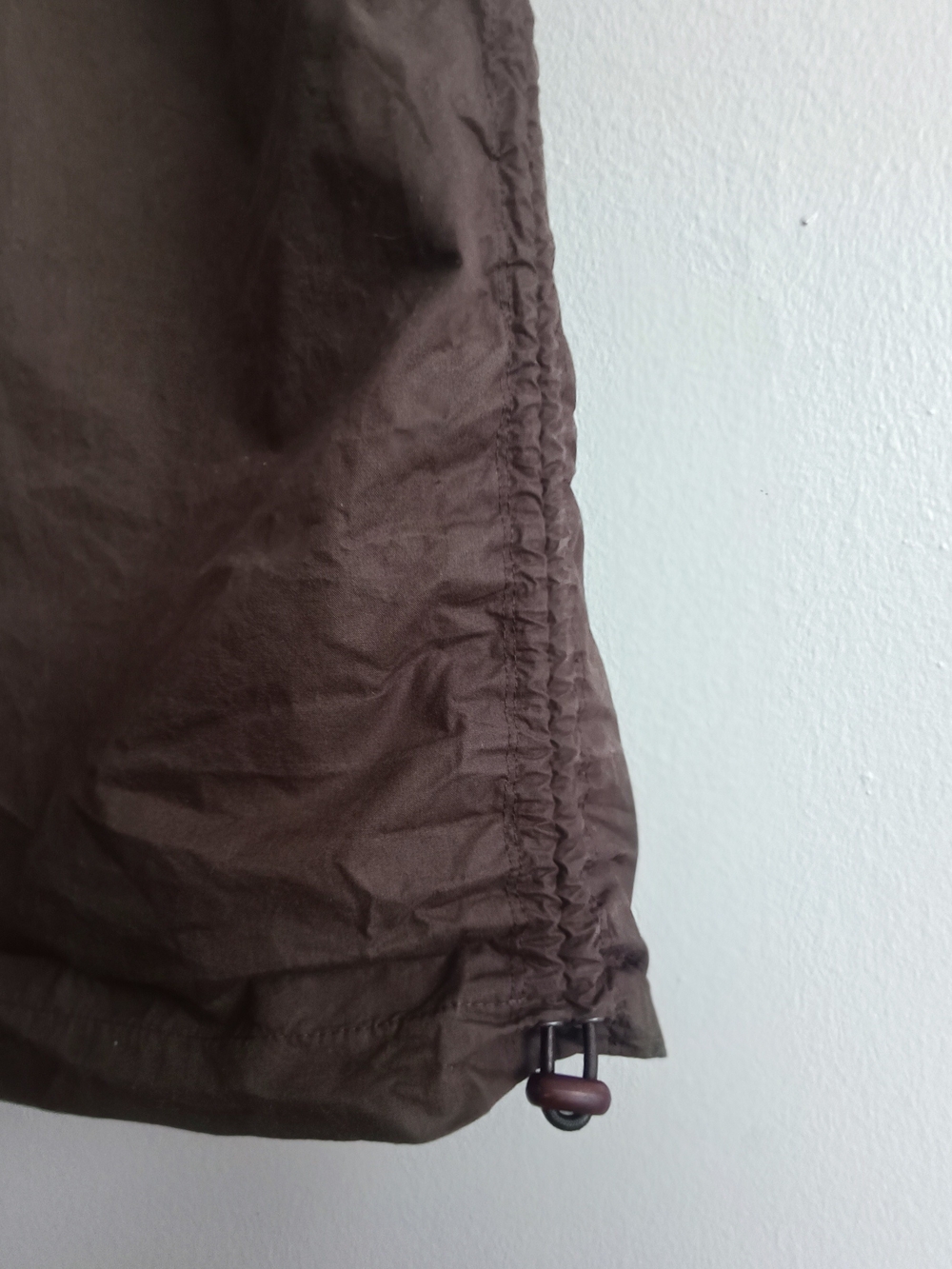 Frankie Los Angeles Upcycled Parachute Maxi Skirt in Earthy Brown Cotton Size S - Picture 4 of 16